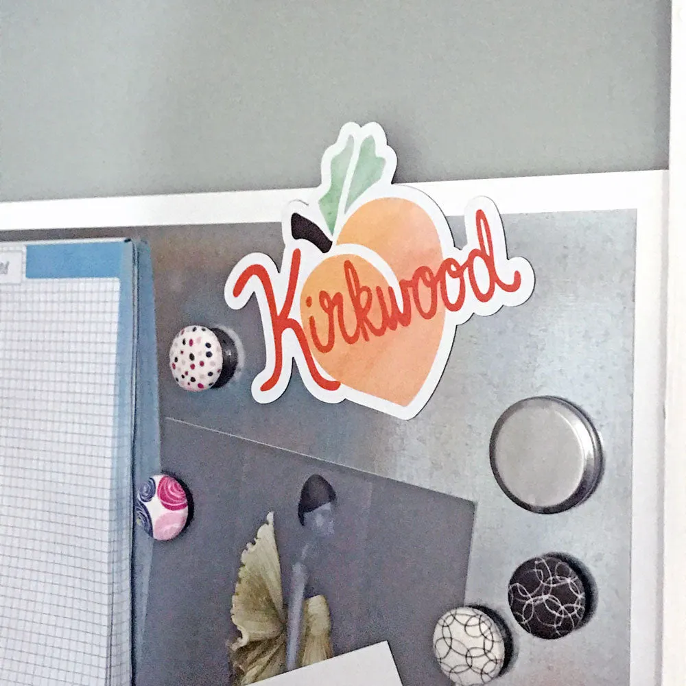 Kirkwood Peach Vinyl Magnet - Waterproof & Scratch Resistant | *25% Off!*