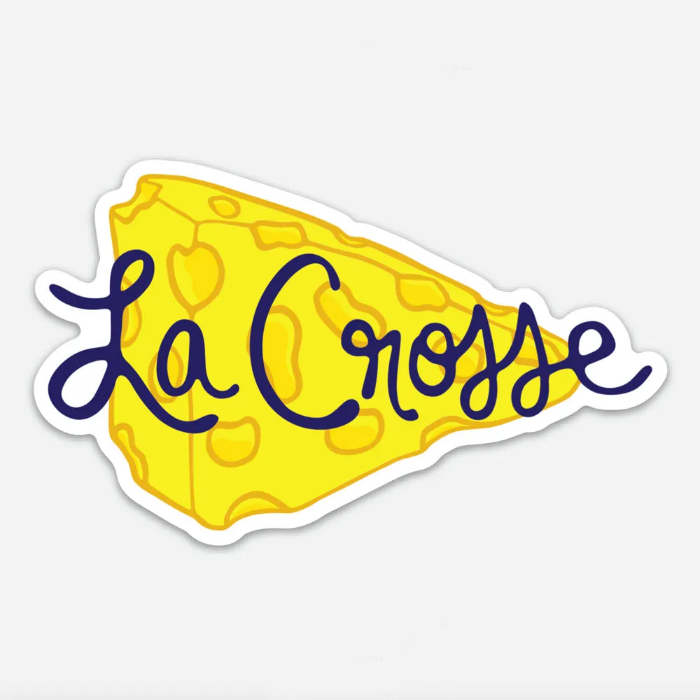 La Crosse WI Cheese Vinyl Magnet - Waterproof & Scratch Resistant