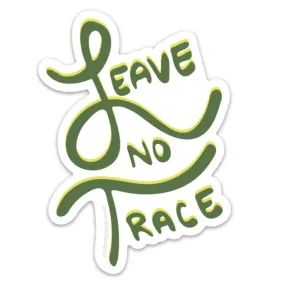 Leave No Trace Hiking Vinyl Magnet - Waterproof & Scratch Resistant