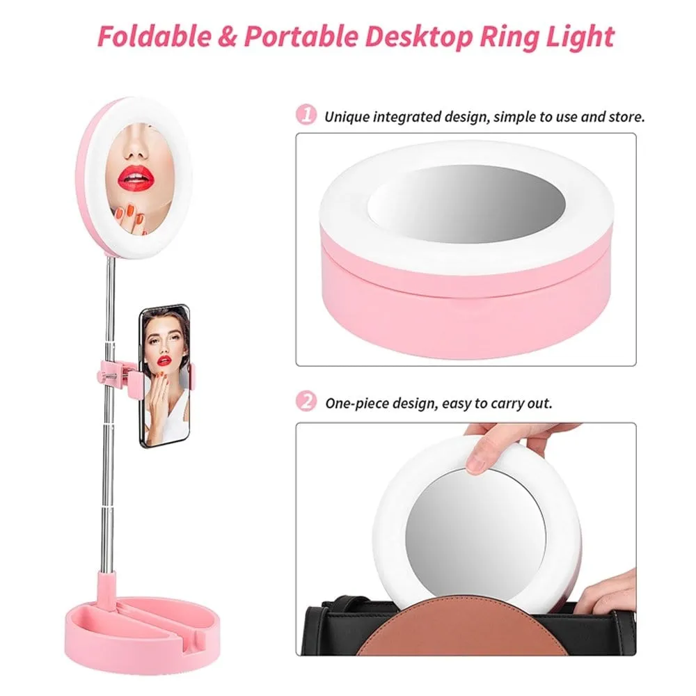 Live Make-Up Mirror With 3 Level Of Adjust Light