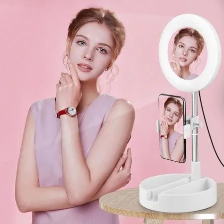 Live Make-Up Mirror With 3 Level Of Adjust Light