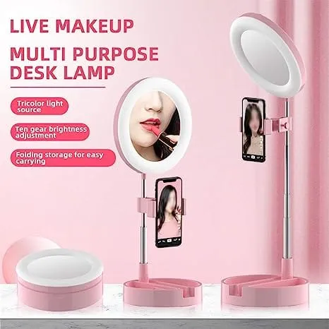 Live Make-Up Mirror With 3 Level Of Adjust Light