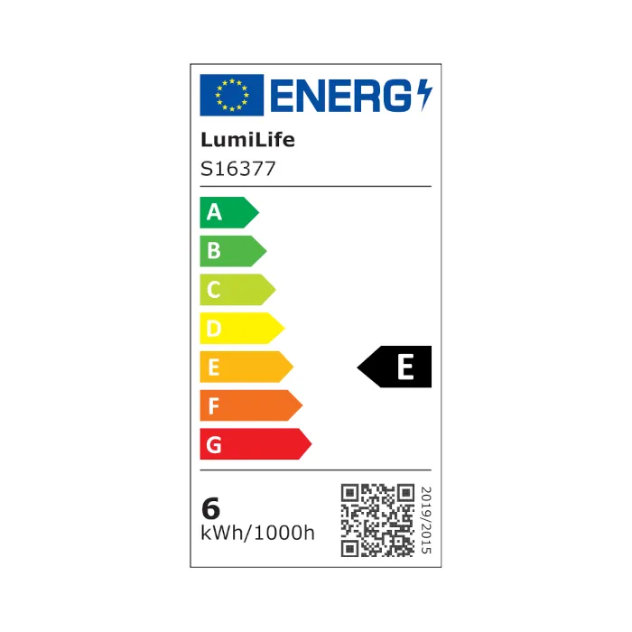 LUMiLiFe 6W GU10 LED Spotlight - Wide Beam - Dimmable - 550lm - 4000K
