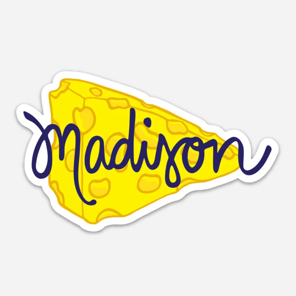 Madison Cheese Vinyl Magnet - Waterproof & Scratch Resistant