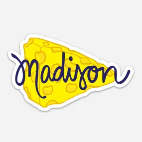 Madison Cheese Vinyl Magnet - Waterproof & Scratch Resistant