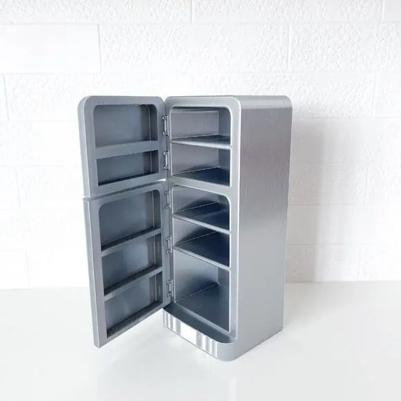 Miniature Refrigerator - Various Colors - 1:6 Scale - Dollhouse - Kitchen Furniture