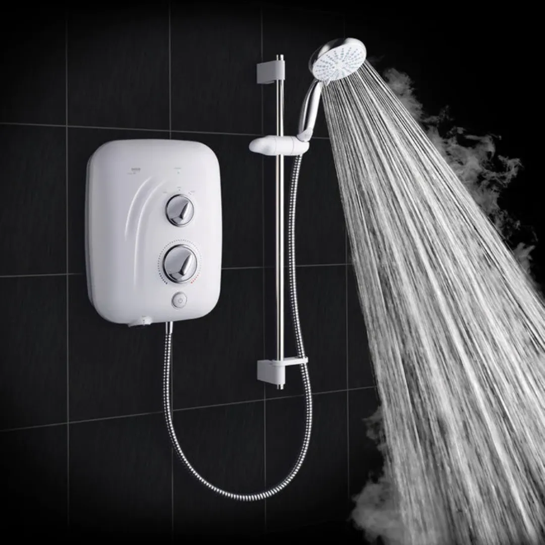 Mira Elite SE White | Chrome 9.8KW Silent Pumped Electric Shower