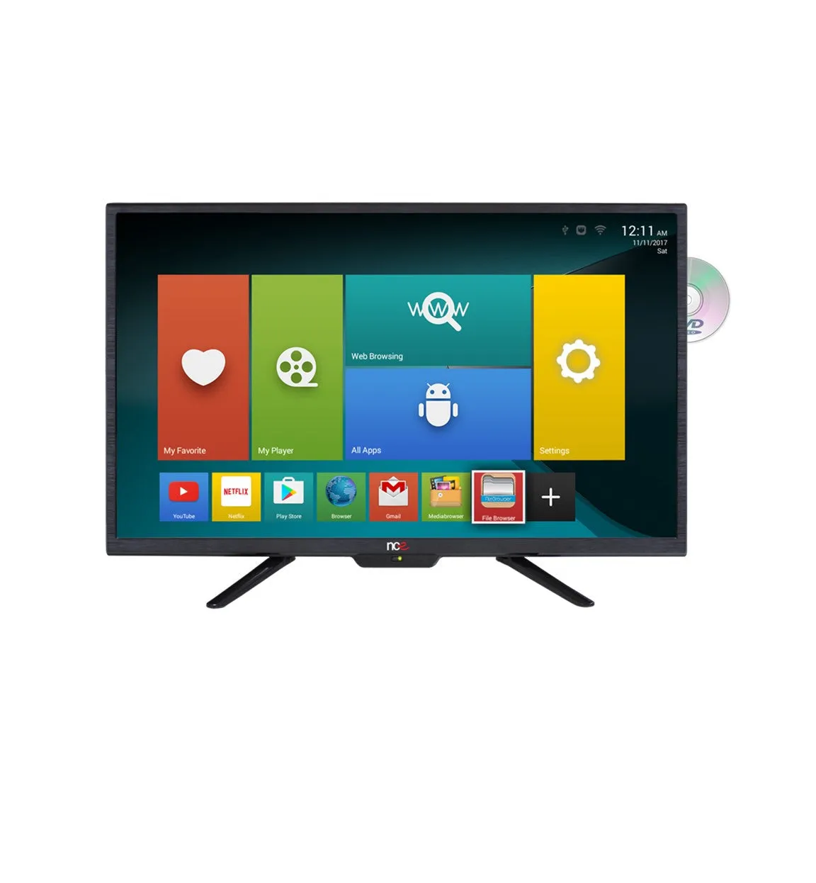 NCE 28" Smart LED LCD TV/DVD Combo 12VDC (Bluetooth)