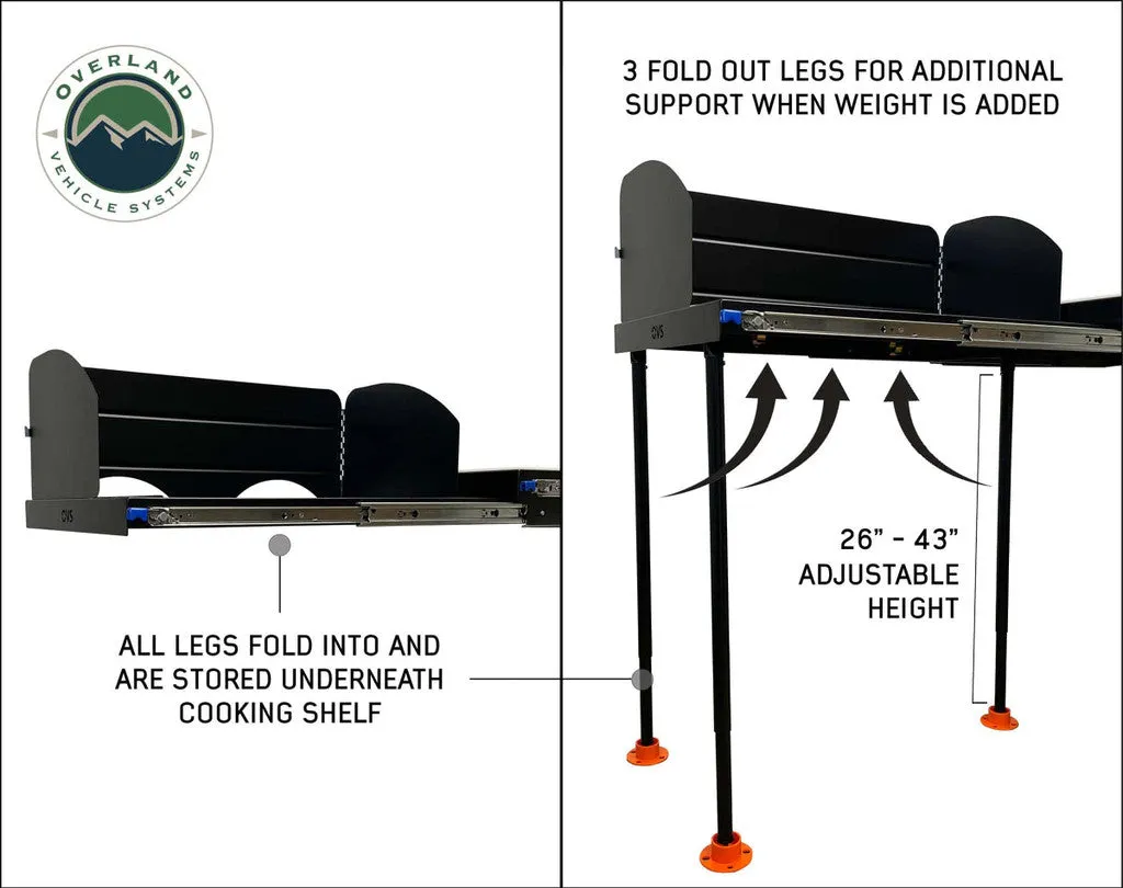 OVERLAND VEHICLE SYSTEMS | Camp Cargo Box Kitchen With Slide Out Sink, Cooking Shelf & Work Station (21010401) - Backordered until March 2025
