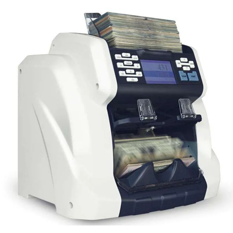 Ribao BCS-160 Bank Grade Two-Pocket Mixed Value Counter Bill Counter & Sorter