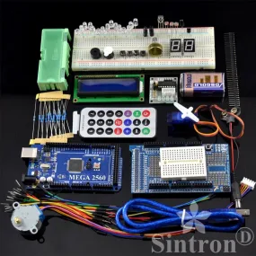 [Sintron] Mega 2560 Starter Kit   LCD Servo Motor Sensor Modules for Arduino AVR MCU Learner
