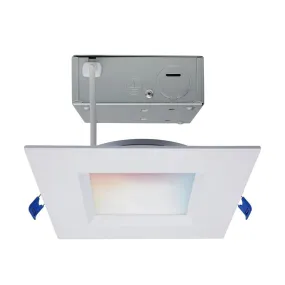 Starfish 6" Square Smart LED Recessed Light, 750lm, Color and Tunable White, Regress Trim Starfish 6" Square Smart LED Recessed Light, 750lm, Color and Tunable White, Regress Trim