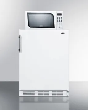 Summit Compact Refrigerator-Freezer-Microwave Unit With Dual Evaporator Cooling - MRF661