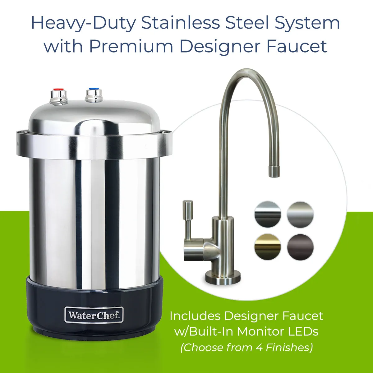U9000 Premium Under-Sink Water Filtration System with Intelligent Monitor, 1,000 Gal.