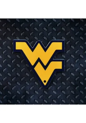 WEST VIRGINIA “FLYING WV” STEEL SUPER MAGNET - GOLD